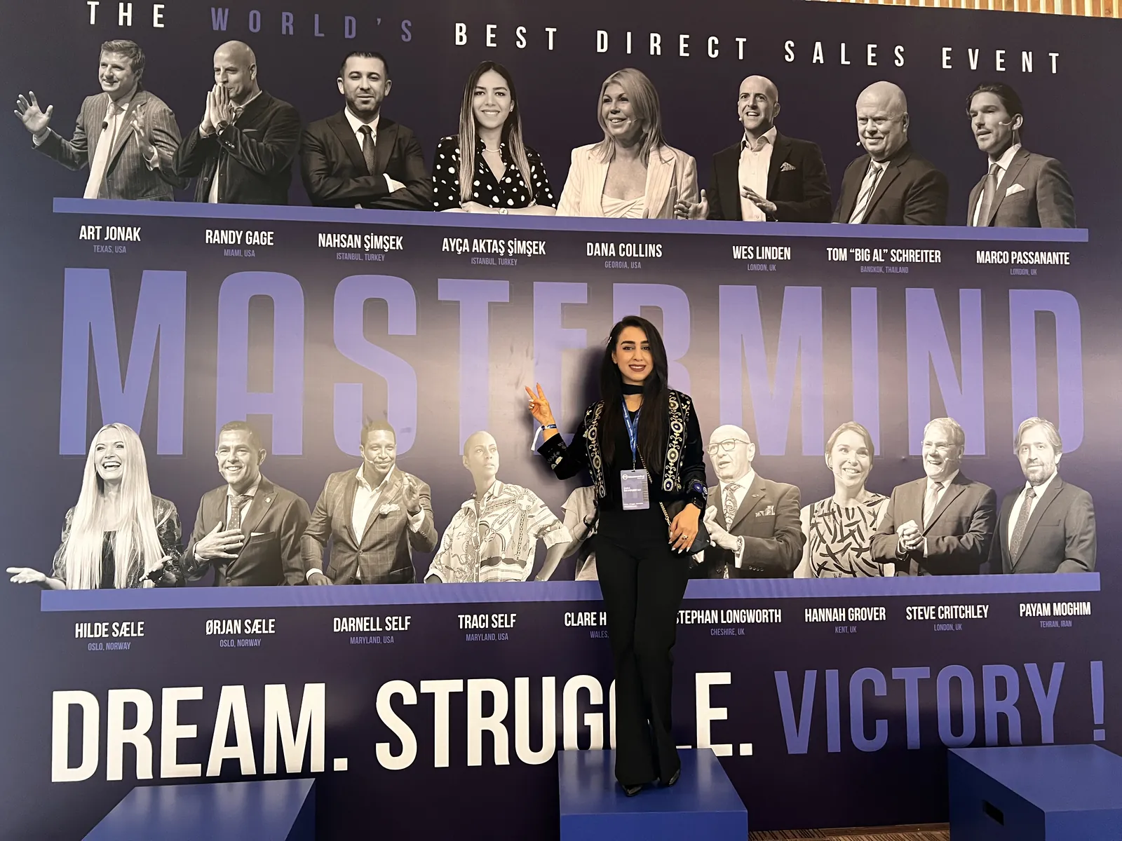 سارا در رویداد Mastermind